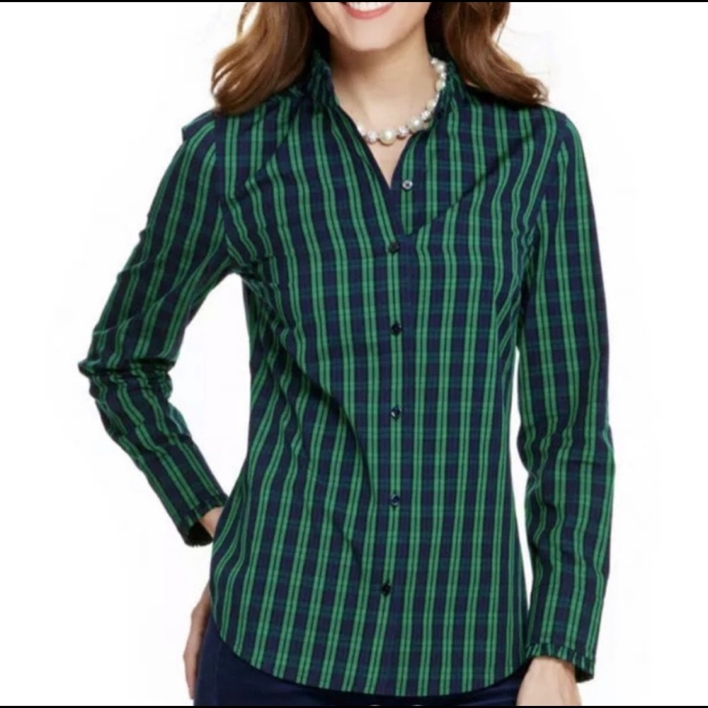 Plaid button down